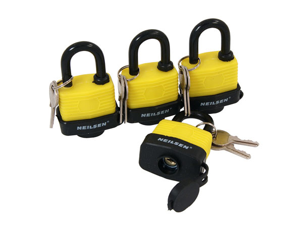 4 Water Resistant Padlocks