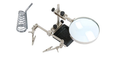 Soldering Stand with Magnifying Glass