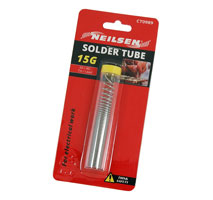 Soldering Wire in a clear plastic tube