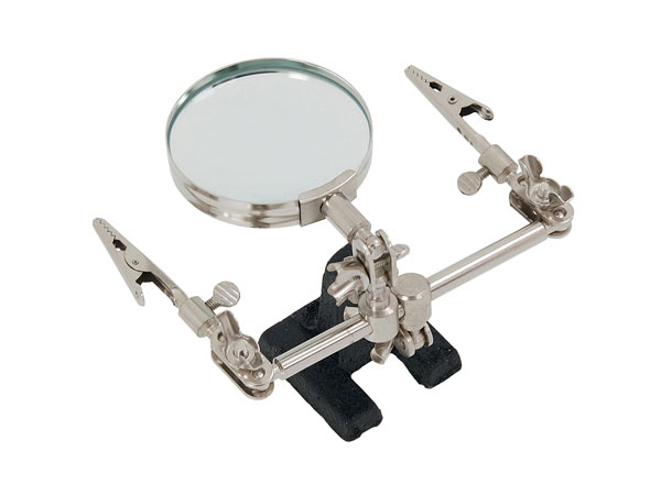 Soldering Stand with Magnifying Glass