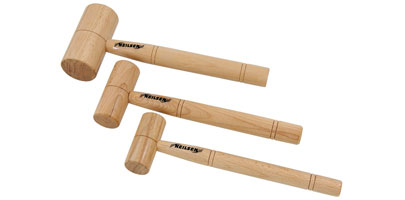 Hobby Mallet Set - 3pc Wood