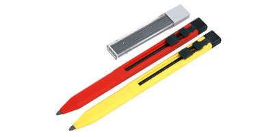 2 Carpenters' Pencils with spare Leads