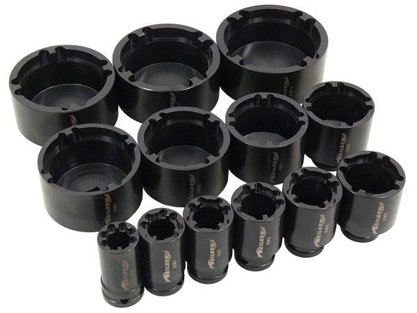 Grooved Locknut Socket Set