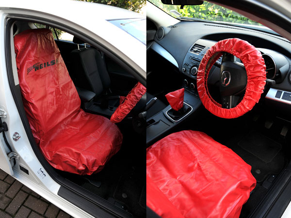 Vehicle Seat and Steering Wheel Cover Set