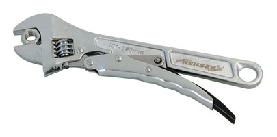 Adjustable Wrench with Locking Lever