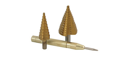 Step Drill Set and Punch