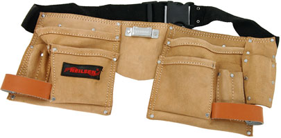 11 Pocket Leather Tool Belt 