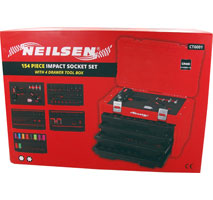 Impact Socket & Tool Set - 154pc