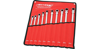 Swivel Head Ratchet Spanner Set